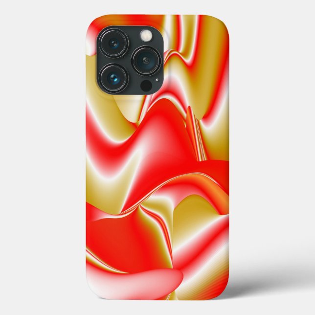 Liebe und Gold Abstrakt 3D Rainbowart Case-Mate iPhone Hülle (Rückseite)
