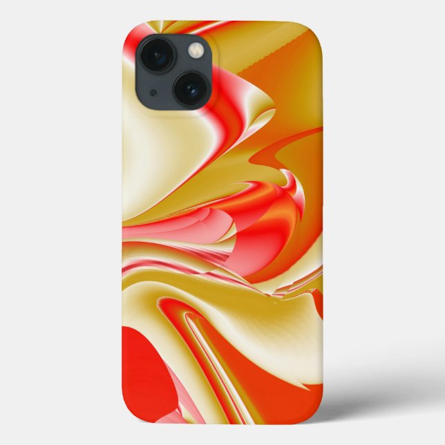 Liebe und Gold Abstrakt 3D Rainbowart Case-Mate iPhone Hülle (Rückseite)