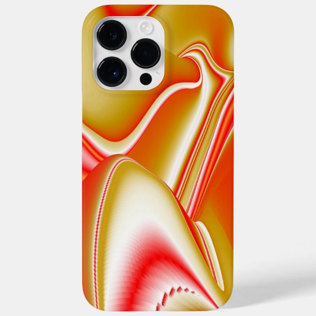 Liebe und Gold Abstrakt 3D Rainbowart Case-Mate iPhone Hülle (Rückseite)