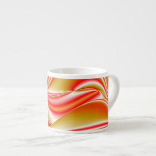 Liebe und Gold Abstrakt 3D Rainbowart Espressotasse