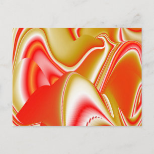 Liebe und Gold Abstrakt 3D Rainbowart Feiertagspostkarte