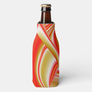 Liebe und Gold Abstrakt 3D Rainbowart Flaschenkühler