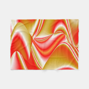 Liebe und Gold Abstrakt 3D Rainbowart Fleecedecke