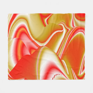 Liebe und Gold Abstrakt 3D Rainbowart Fleecedecke