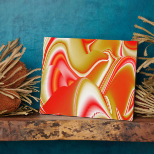 Liebe und Gold Abstrakt 3D Rainbowart Fotoplatte