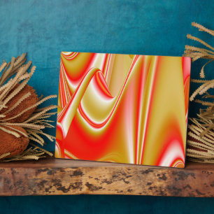 Liebe und Gold Abstrakt 3D Rainbowart Fotoplatte