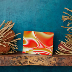 Liebe und Gold Abstrakt 3D Rainbowart Fotoplatte