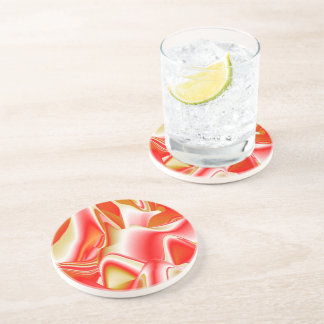 Liebe und Gold Abstrakt 3D Rainbowart Getränkeuntersetzer