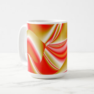 Liebe und Gold Abstrakt 3D Rainbowart Kaffeetasse