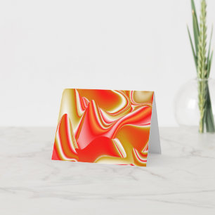 Liebe und Gold Abstrakt 3D Rainbowart Karte