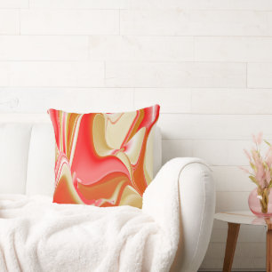 Liebe und Gold Abstrakt 3D Rainbowart Kissen