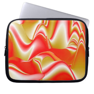 Liebe und Gold Abstrakt 3D Rainbowart Laptopschutzhülle