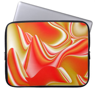 Liebe und Gold Abstrakt 3D Rainbowart Laptopschutzhülle
