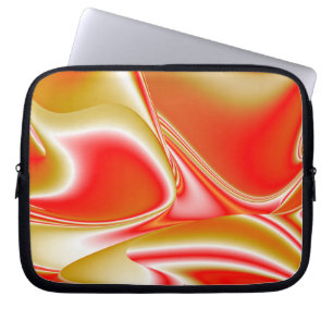 Liebe und Gold Abstrakt 3D Rainbowart Laptopschutzhülle