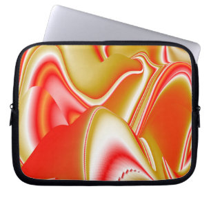 Liebe und Gold Abstrakt 3D Rainbowart Laptopschutzhülle