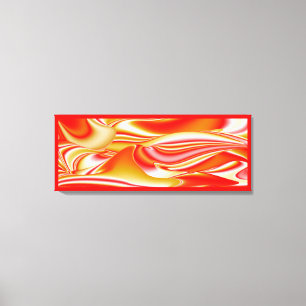 Liebe und Gold Abstrakt 3D Rainbowart Leinwanddruck