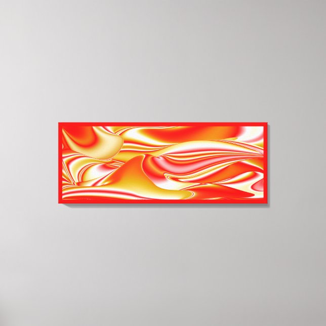 Liebe und Gold Abstrakt 3D Rainbowart Leinwanddruck (Vorderseite)