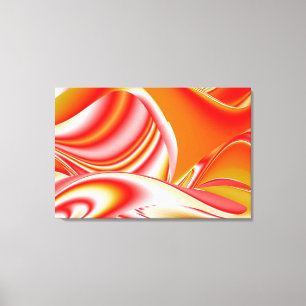 Liebe und Gold Abstrakt 3D Rainbowart Leinwanddruck