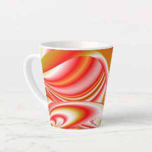 Liebe und Gold Abstrakt 3D Rainbowart Milchtasse