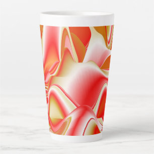 Liebe und Gold Abstrakt 3D Rainbowart Milchtasse