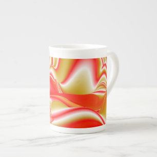 Liebe und Gold Abstrakt 3D Rainbowart Prozellantasse