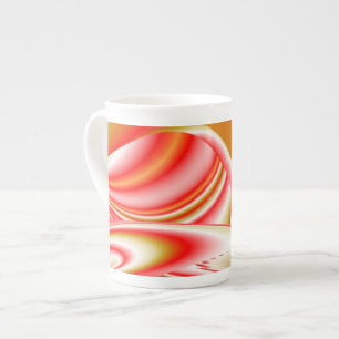 Liebe und Gold Abstrakt 3D Rainbowart Prozellantasse