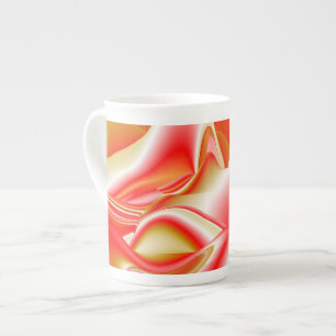 Liebe und Gold Abstrakt 3D Rainbowart Prozellantasse