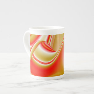 Liebe und Gold Abstrakt 3D Rainbowart Prozellantasse