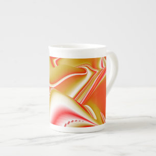 Liebe und Gold Abstrakt 3D Rainbowart Prozellantasse