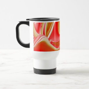 Liebe und Gold Abstrakt 3D Rainbowart Reisebecher