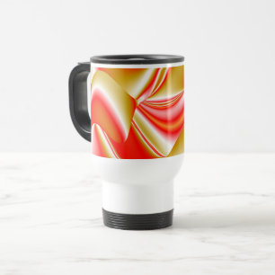 Liebe und Gold Abstrakt 3D Rainbowart Reisebecher