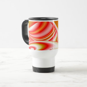 Liebe und Gold Abstrakt 3D Rainbowart Reisebecher