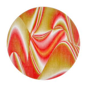 Liebe und Gold Abstrakt 3D Rainbowart Schneidebrett