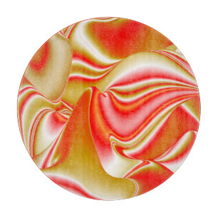 Liebe und Gold Abstrakt 3D Rainbowart Schneidebrett