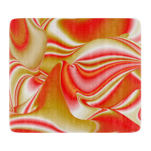 Liebe und Gold Abstrakt 3D Rainbowart Schneidebrett