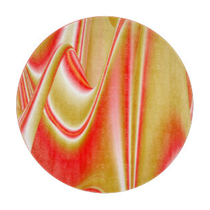 Liebe und Gold Abstrakt 3D Rainbowart Schneidebrett