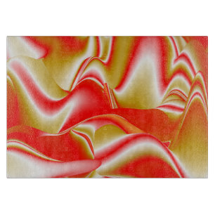 Liebe und Gold Abstrakt 3D Rainbowart Schneidebrett