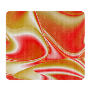 Liebe und Gold Abstrakt 3D Rainbowart Schneidebrett