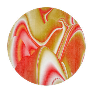 Liebe und Gold Abstrakt 3D Rainbowart Schneidebrett