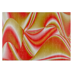 Liebe und Gold Abstrakt 3D Rainbowart Schneidebrett