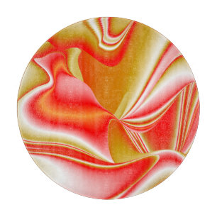 Liebe und Gold Abstrakt 3D Rainbowart Schneidebrett