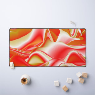 Liebe und Gold Abstrakt 3D Rainbowart Schreibtischunterlage
