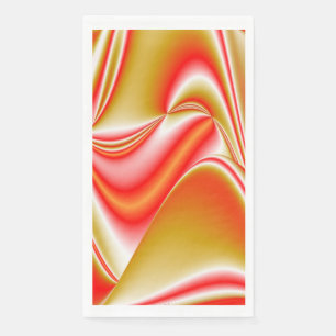 Liebe und Gold Abstrakt 3D Rainbowart Serviette