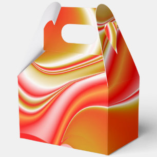 Liebe und Gold Abstrakt 3D Regenbogenkunst Geschenkschachtel