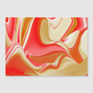 Liebe und Gold Abstrakte 3D-Rainbowart-Magnetkarte Magnetkarte