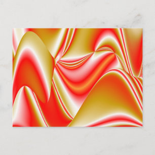 Liebe und Gold Abstrakte 3D-Regenbogenkunst Feiertagspostkarte
