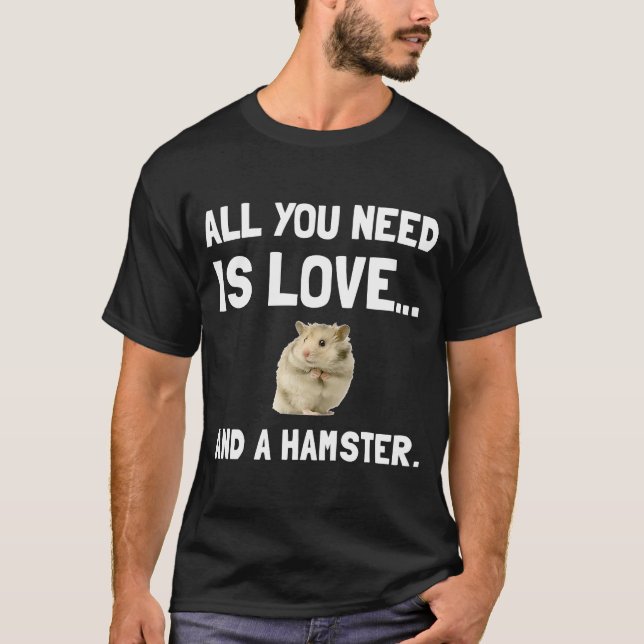 Liebe und Hamsterlüfter T-Shirt (Vorderseite)