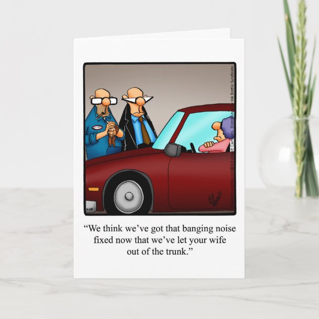 Liebe- und Heiratskarte Spaß Karte (Vorderseite)