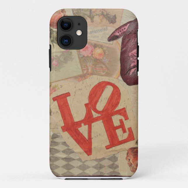 Liebe und Herz Case-Mate iPhone Hülle (Rückseite)
