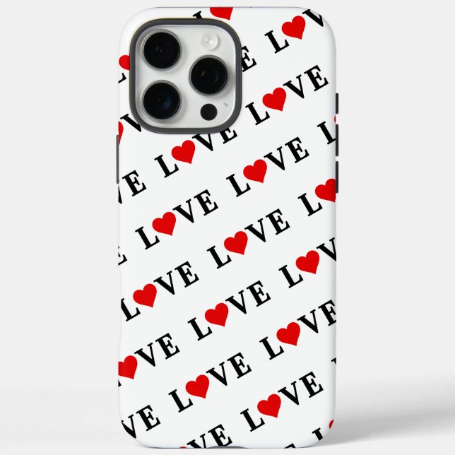 LIEBE und Herz Case-Mate iPhone Hülle (Rückseite)